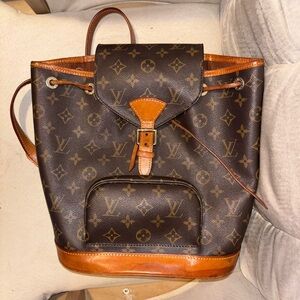 Louis Vuitton Vintage Monogram Canvas with Tan Leather Trim